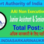 AAI Non Executive Junior & Senior Assistant Recruitment 2025 ( 224 Posts )