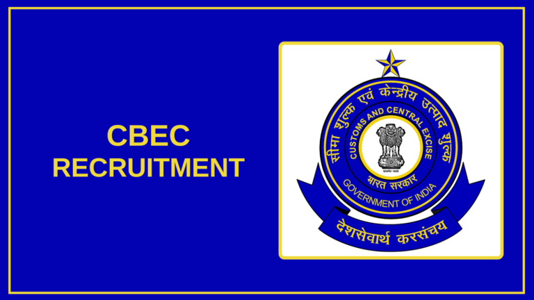 CBEC Recruitment 2025 – Apply Job Vacancies