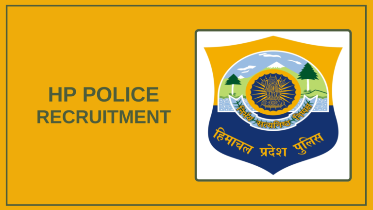 HP Police Recruitment 2025 – Apply Online Vacancies
