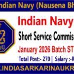 Indian Navy SSC Officers January 2026 Batch Recruitment 2025