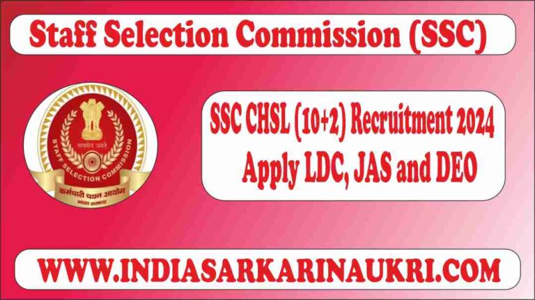 SSC CHSL (10+2) Recruitment 2024 Final Result Decleared