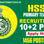 HSSC Primary Teacher Vacancy Notification 2024, Apply Online